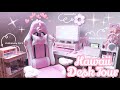 Kawaii desk tour  aesthetic pink gaming  productivity setup with links  ft cololight 