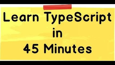 Learn TypeScript for beginners