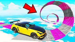 999.99% IMPOSSIBLE DRIFT CAR PARKOUR RACE with CHOP & BOB in GTA 5