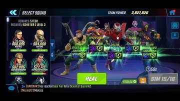 Marvel Strike Force - Orchis Dif 1 - 2 Node Tech and Boss