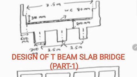 DESIGN OF RCC T BEAM SLAB BRIDGE  (PART-1)