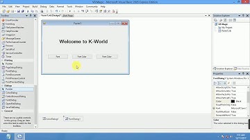 Font Dialog, Change font size and color