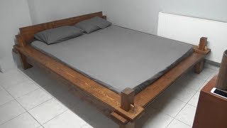 king size bed frame diy.// before you make a king size bed you must see this video.