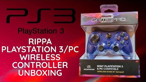 Rippa Playstation 3/PS3/PC Gamepad Wireless Controller Unboxing/Setup