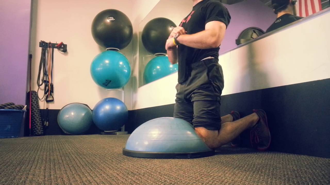 Betaling Hvor fint Karriere Bosu Ball Glute Ham Raise/Nordic Ham Curl - YouTube