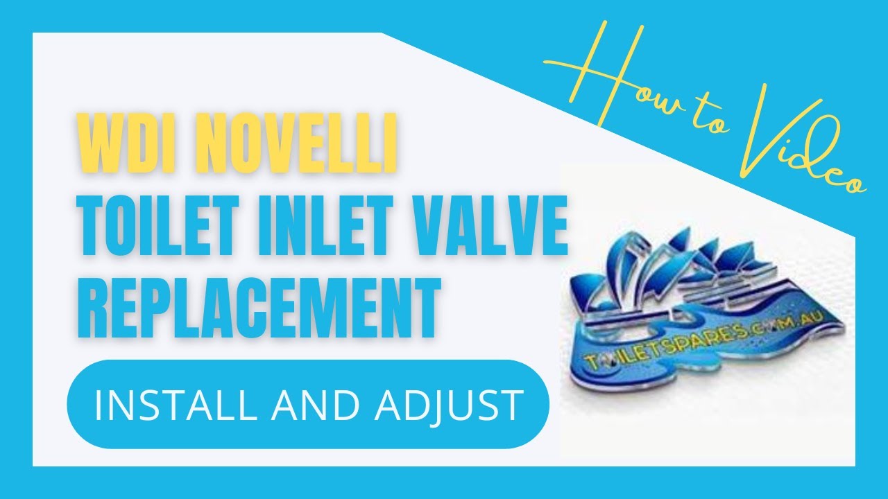 How to repair a WDI Novelli toilet Inlet valve without removing it