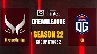 Dota2 - Xtreme Gaming vs OG - Game 1 - DreamLeague Season 22 - Group Stage 2