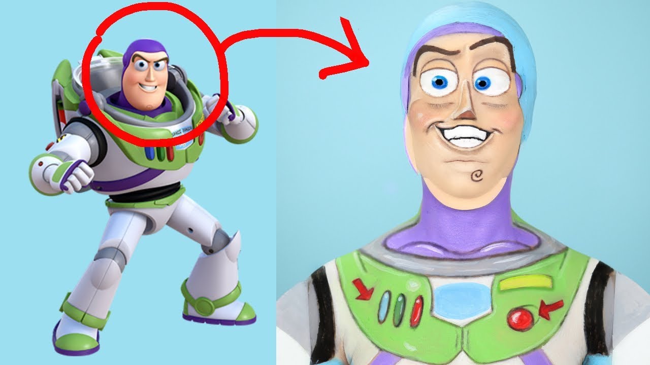 Toy Story 4 Buzz Lightyear Makeup tutorial Creative Cliche YouTube