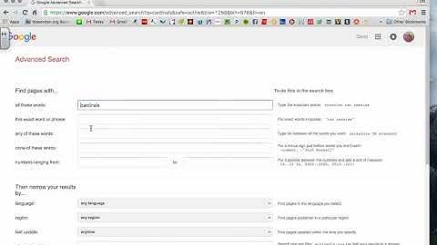Google Advanced Search Video