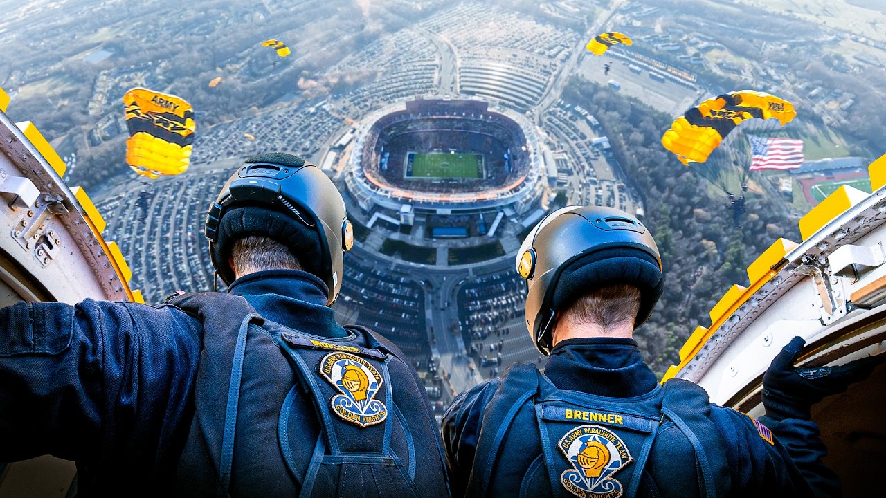 How The US Army Parachutes Into Packed NFL Stadiums