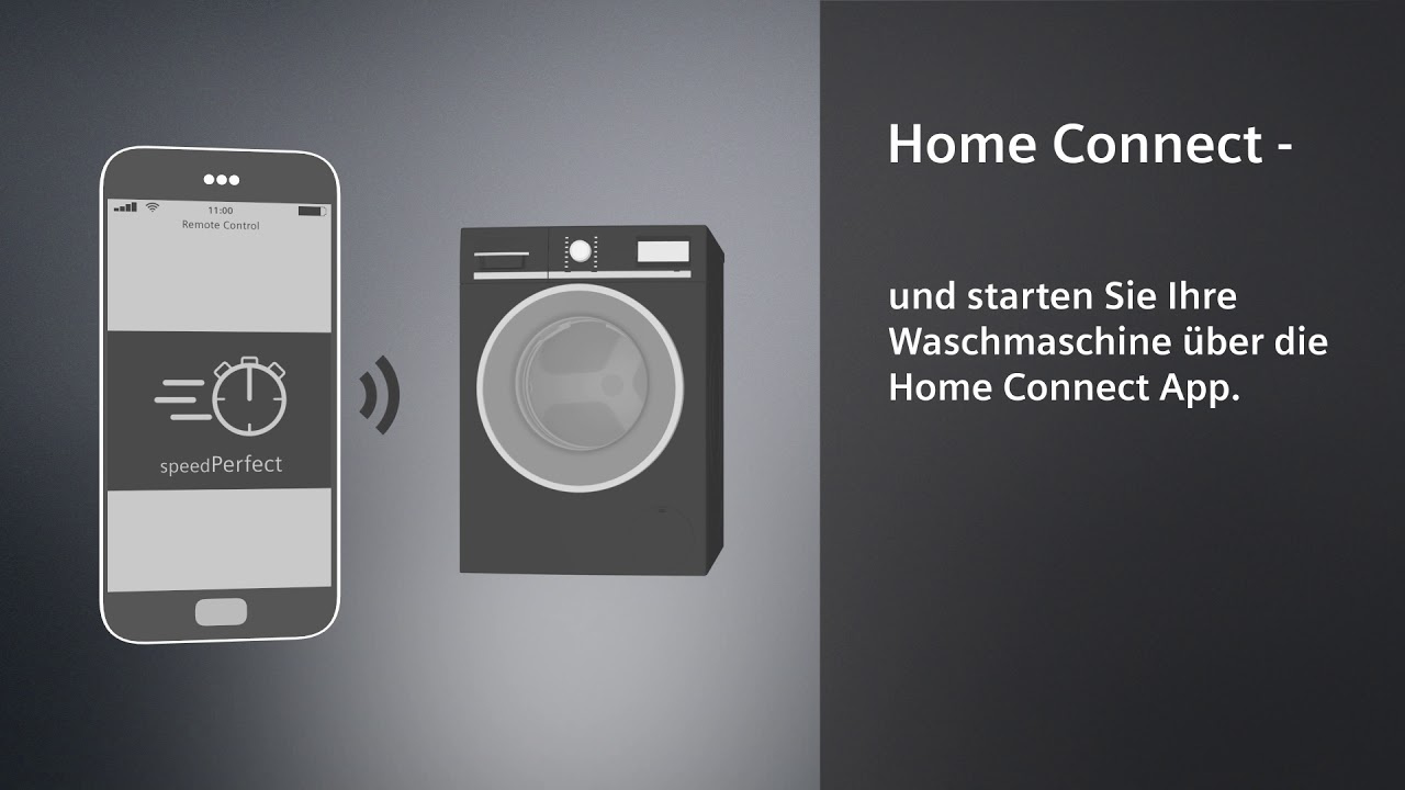 Siemens Waschmaschinen mit Home Connect I Siemens Hausgeräte - YouTube