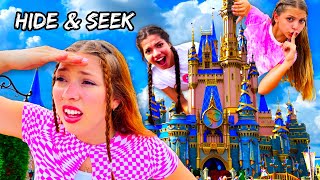 EXTREME HIDE AND SEEK IN DISNEY WORLD!! (Part 1) | Triple Charm