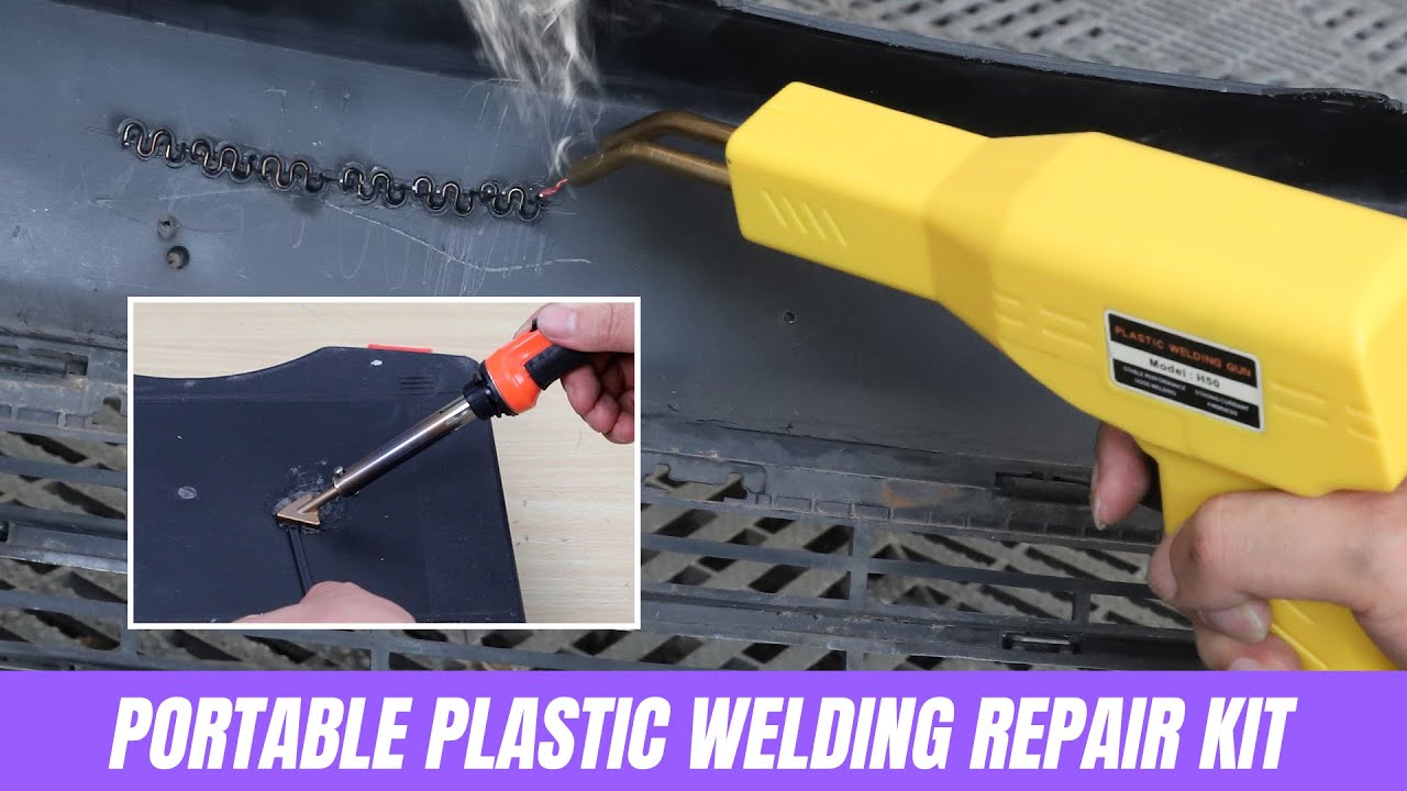 How to repair the damaged plastic-Fitinhot Plastic Welding Kit-Portable Car Bumper  Repair Kit 