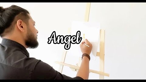 Angel painting tutorial for beginners | Very easy!!!!! #painting #acrylicpainting  #abstract