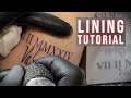 Lining Tattoo Tutorial on Real Skin - How to Tattoo