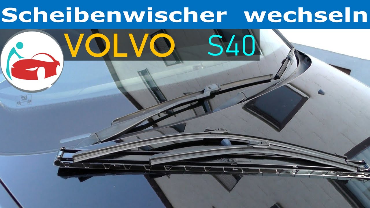 Scheibenwischer wechseln beim Volvo S40 V50 C30 C70 