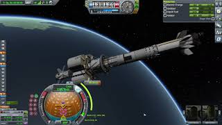 Kerbal Space Program 1, MrJP KSP 001 "Launching a crew pod to orbit with booster return/recovery"