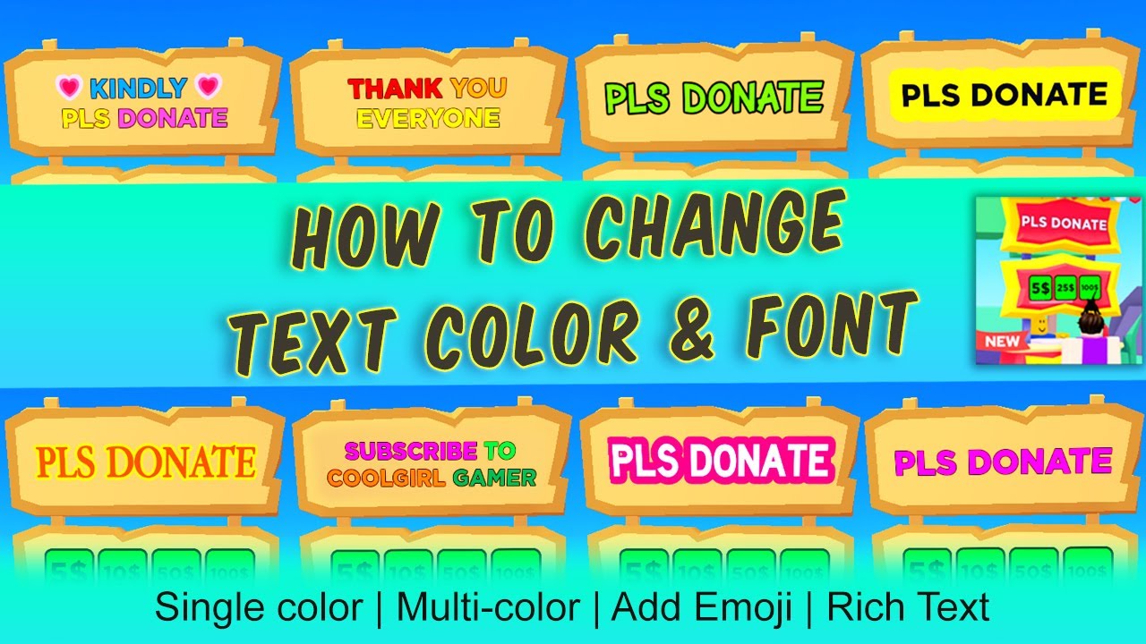 How to Get Custom Text in Pls Donate - EASY 