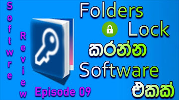 Folder Lock Software | Software Review Episode 09 | SINHALA
