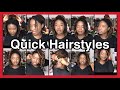 12 Quick Hairstyles For Shoulder Length + No Retwist Locs! | #KUWC