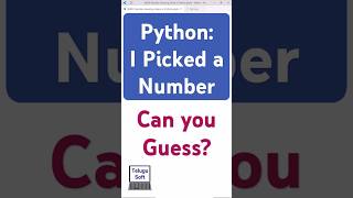 Number Guessing Game! Can you beat Python? 🎯 #python #coding #shorts #telugu