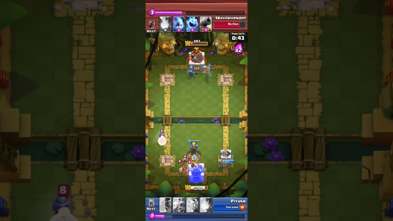 She underestimated me.🫡😈💀👻 #clashroyale #games