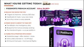 PodShorts OTO: Which Upgrade To Get - PodShorts Bundle + OTOs Links - ALL 5 Upsell Links Here