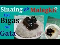 Sinaing na Malagkit na Bigas sa Gata (sinukmani in bicol)#glutinousricerecipe #@Bravestrongblackwolf