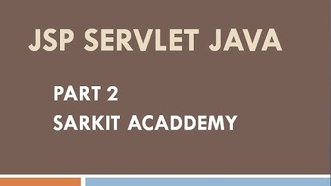 Servlets and JSPs   Setting Up Your System  Java Web Programming Part 2