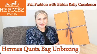 HERMES Quota Bag Unboxing Fall Fashion with SDeer Featuring Birkin Kelly Constance Chanel19 OxanaLV