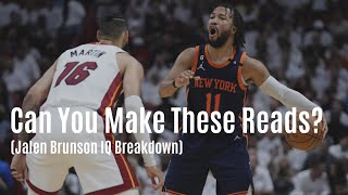 Can You Make Reads Like Jalen Brunson? (Take The Test)