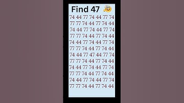 can you find 47 in 5 seconds? #wordpuzzlegame #game #mathematics #mindbendingquiz #puzzle