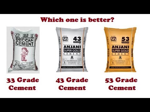 33 Grade vs 43 Grade vs 53 Grade of Cement