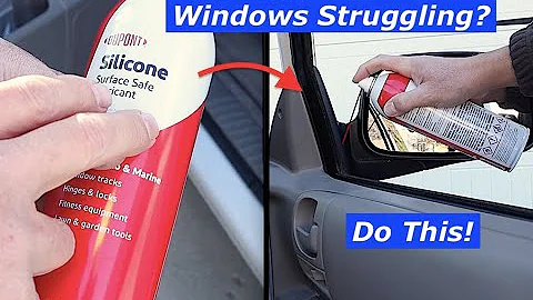 Car Windows Sticking? Here's the Answer - Dupont Silicone Lubricant application - DIY tutorial