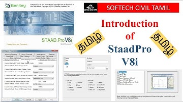 Introduction of staad pro v8i in tamil