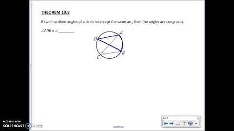 10.4 Use Inscribed Angles and Polygons