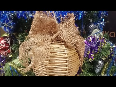 Новогодний шар. плетение