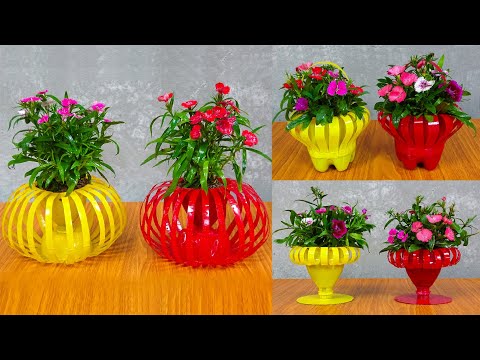 Video: DIY Blomkrukor Från En Majonnäshink: Hur Man Gör En Vacker Blomkruka Av En Plasthink? Grytdekorationer