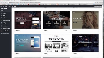 Yunik - Install Theme + Import Demo