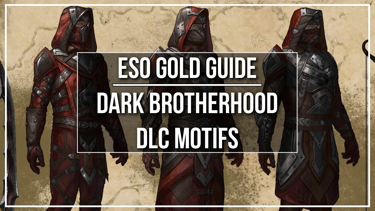 eso dark brotherhood motif, eso gold, eso, elder scrolls online dark brothe...