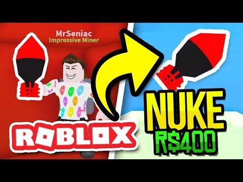 Buying A Nuke In Mining Simulator Youtube - nuke t shirt roblox