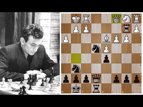 Виктор Корчной жертвует фигуру во Французской! Красивая атака на Короля! Шахматы.