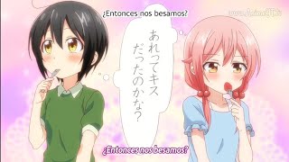 Besos anime Yuri | tachibanakan triangle | Yuri Kiss #1