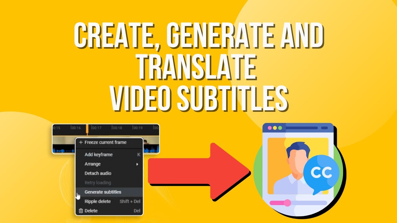 Generate, edit and translate subtitles for any video