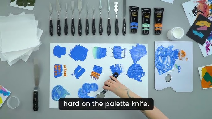 Palette Knife TECHNIQUES - Learn 8 Different Acrylic Techniques