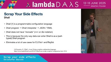 Lightning Talk: Scrap your side effects - Christoffer Ekeroth | Lambda Days 2025
