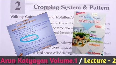 Fundamentals of Agriculture/Cropping system & pattern/Arun Katyayan vol. 1/Arun Katyayan volume - 1