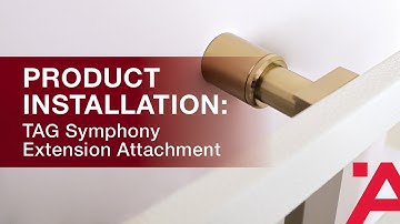 Product Installation: TAG Hardware Symphony Extension Attachment from Häfele