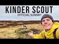 Kinder scout  finding the official summit  peak district solo hike