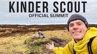 KINDER SCOUT - Finding The Official Summit - Peak District Solo Hike